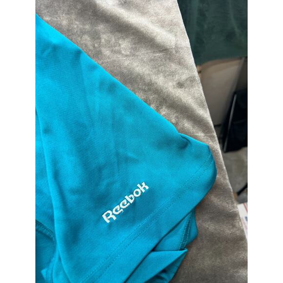 Reebok Golf Polo Shirt Mens 4XL Blue Performance Athletic Logo Stretch - Picture 2 of 5